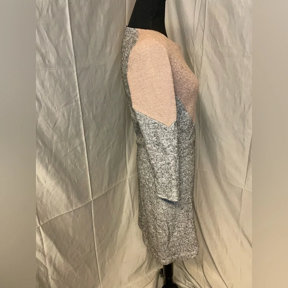 Dagg & Stacey Chic Long Sleeve Wool Blend Dress in Pink and Gray - Picture 3 of 8